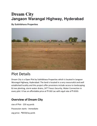 Plots for sale in Jangoan