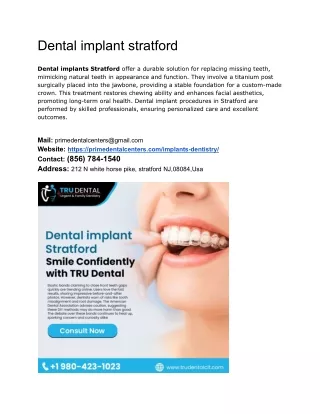 D_Dental implant stratford
