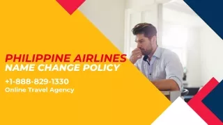 Philippine Airlines Name Change Policy