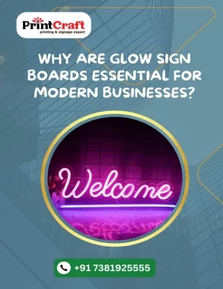 Why Are Glow Sign Boards Essential for Modern Businesses