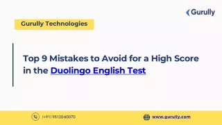 Top 9 Mistakes to Avoid for a High Score in the Duolingo English Test