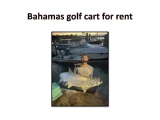 Bahamas golf cart for rent