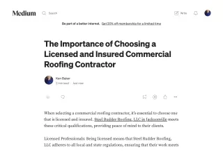 The Importance of Choosing a Licensed and Insured Commercial Roofing Contractor