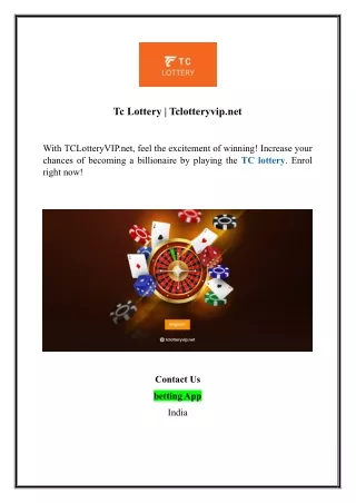 Tc Lottery | Tclotteryvip.net