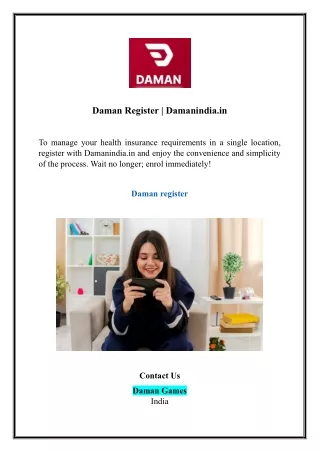 Daman Register | Damanindia.in