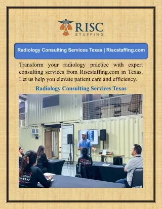 Radiology Consulting Services Texas  Riscstaffing.com