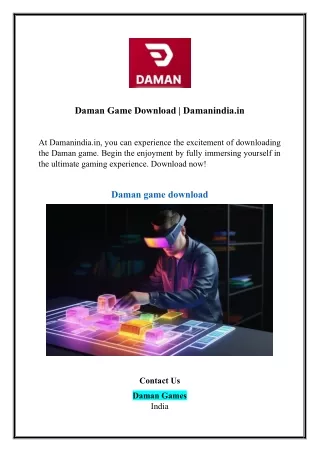 Daman Game Download | Damanindia.in