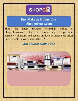 Buy Makeup Online Uae   Shopgobravo.com