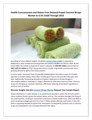 Coconut Wraps Market