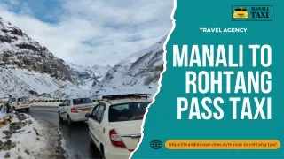 Manali To Rohtang Pass Taxies