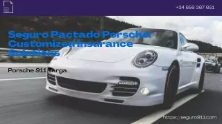 Seguro para Porsche 911: Protección Premium para tu Deportivo de Lujo