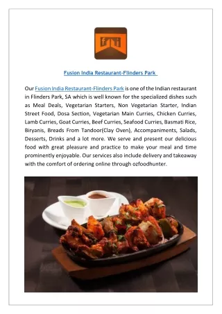 Grab $7 offer at Fusion India - Flinders Park! Order Now