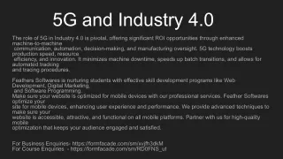 5G and Industry 4.0