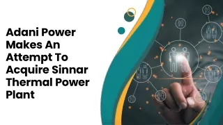 Adani Power Makes An Attempt To Acquire Sinnar Thermal Power Plant