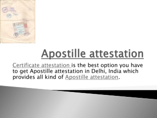 appostile certification