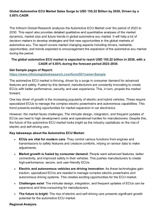 Automotive ECU Market