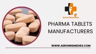 Pharma Tablets Manufacturers in India