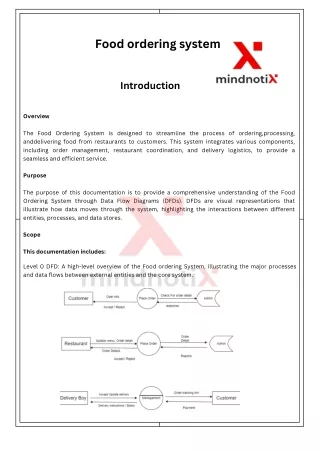 Food ordering system