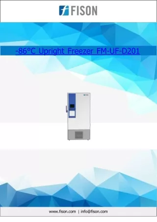 -86°C Upright Freezer 418L