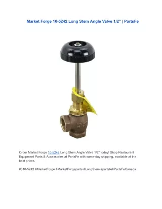Market Forge 10-5242 Long Stem Angle Valve 1/2" | PartsFe