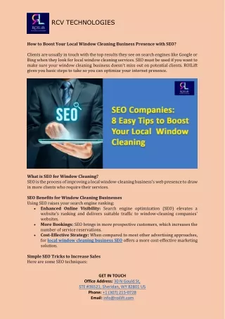 Tricks to improve your window cleaning business with SEO!!