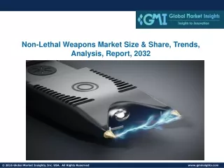 Non-Lethal Weapons Market Size & Share, Trends, Analysis, Report, 2032