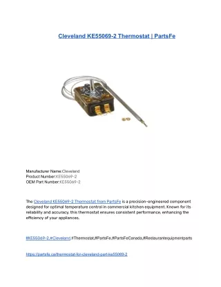 Cleveland KE55069-2 Thermostat _ PartsFe