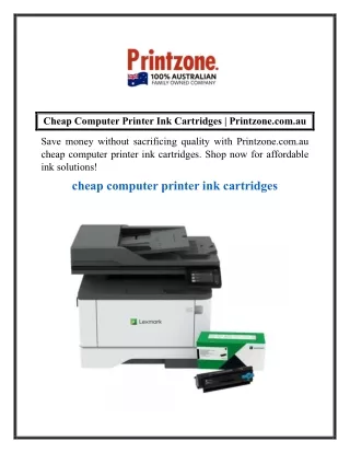 Cheap Computer Printer Ink Cartridges  Printzone.com.au
