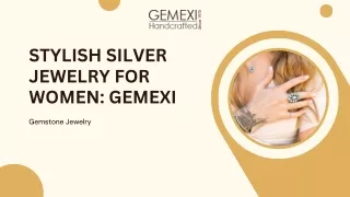 Stylish Silver Jewelry for Women Gemexi