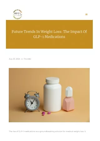 The Rise of GLP-1 Medications: A Groundbreaking Solution for Medical Weight Loss
