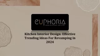 Kitchen Interior Design: Effective Trending Ideas For Revamping in 2024