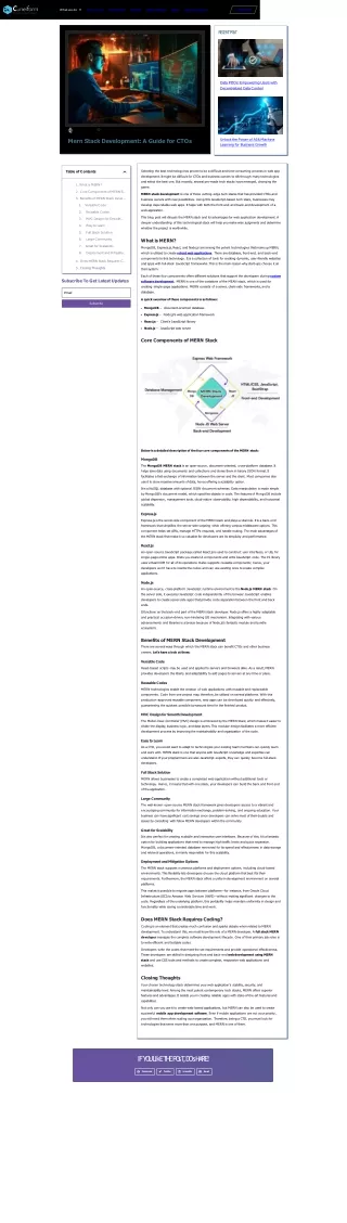 Mern Stack Development_ Essential Tips for CTOs