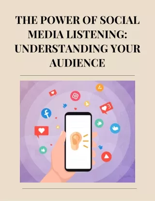The Power of Social Media Listening Understanding Your Audience