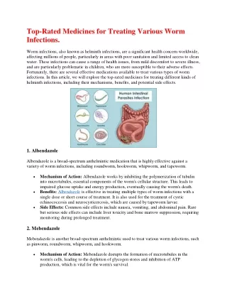 Worm Infection.