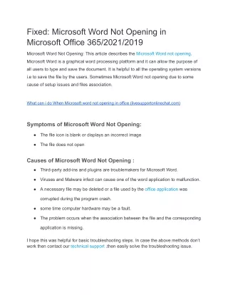 Fixed_ Microsoft Word Not Opening in Microsoft Office 365_2021_2019