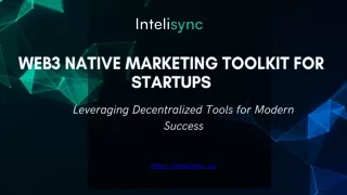 Web3 Native Marketing Toolkit for Startups