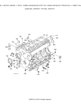 Kubota ST-25 (ST25) Tractor Parts Catalogue Manual (Publishing ID BKIDK0258)