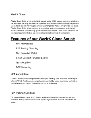 Wazirx Clone Script