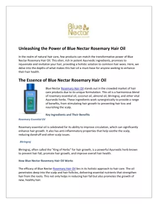 Get the Best Price on Rosemary Oil for Hair Growth Online