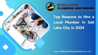 Top Reasons to Hire a Local Plumber in Salt Lake City in 2024