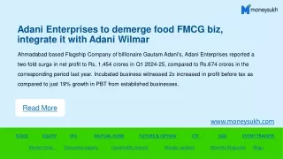 Adani Enterprises to demerge food FMCG biz, integrate it with Adani Wilmar