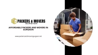 Affordable Packers and Movers Gurgaon