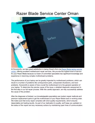 Razer Blade Service Center Oman