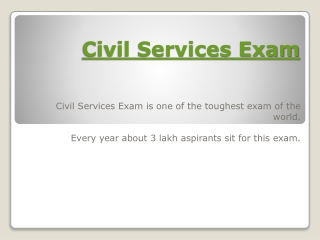 Civil Services exam