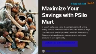 Maximize Your Savings with PSilo Mart