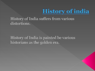 History of India