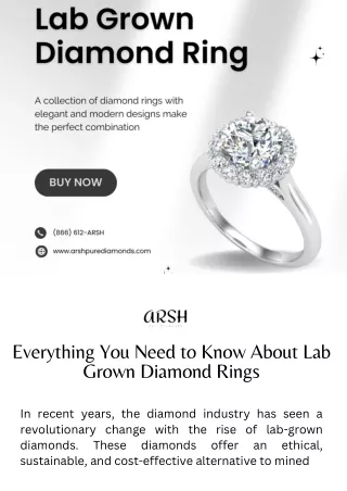 Everything You Need to Know About Lab Grown Diamond Rings