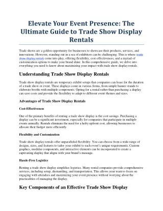Elevate Your Event Presence