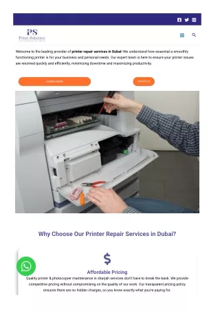 Get in Touch with the HP Printer Service Center in Dubai: Contact Number Inside
