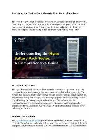 Everything You Need to Know About the Hynn Battery Pack Tester